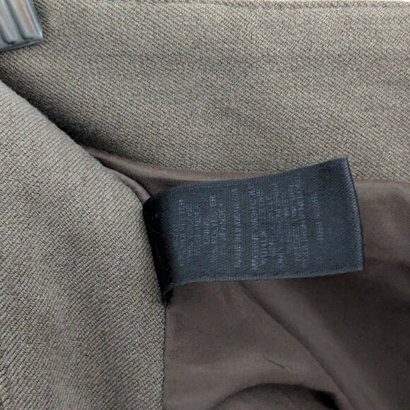 Express Women's Pencil Skirt, Size 2, Brown, Zipper Back, Lined, Layered Vent - Picture 9 of 10